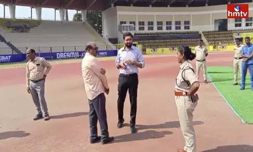 Arrangements at Gachibowli Stadium for the fans
