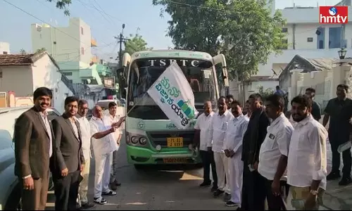 MLA Jogu Ramanna Started Super Foundation Manovignan Yatra In Adilabad