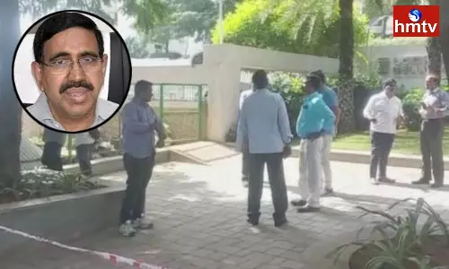 AP CID Questions Former Minister Narayana at his Residence in Hyderabad