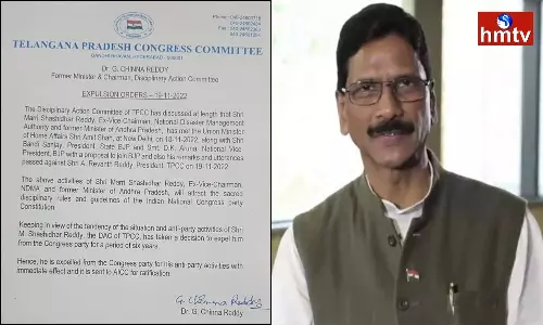 Marri Shashidhar Reddy: కాంగ్రెస్ పార్టీ నుంచి మర్రి శశిధర్‌రెడ్డి బహిష్కరణ