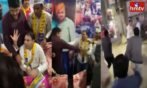 Activists Beat AAP MLA Gulab Singh