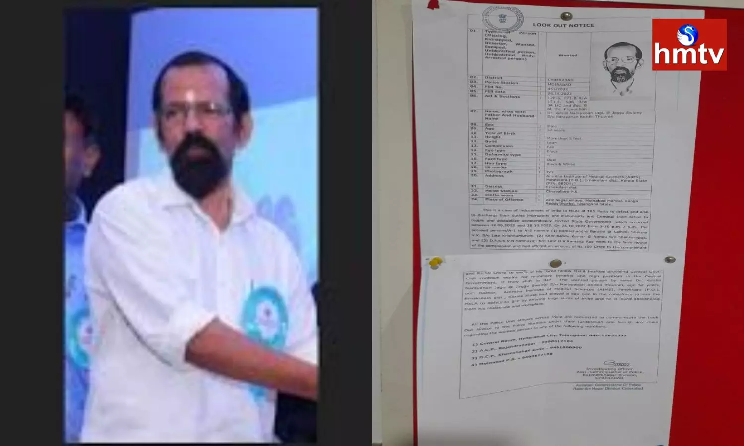 Telangana Police Look Out Notice For Jaggu Swamy