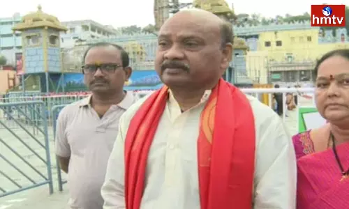 Ayyanna Patrudu Visits Tirumala