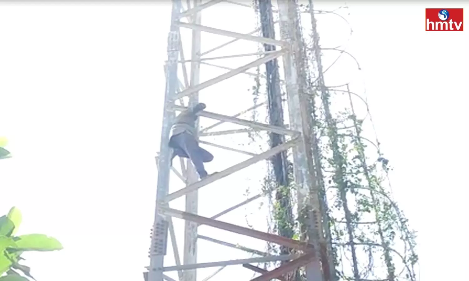 Protest by Climbing the Tower in Mulugu District