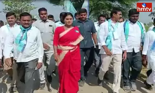 YS Sharmila Padayatra to Cross the 3,500 KM Milestone