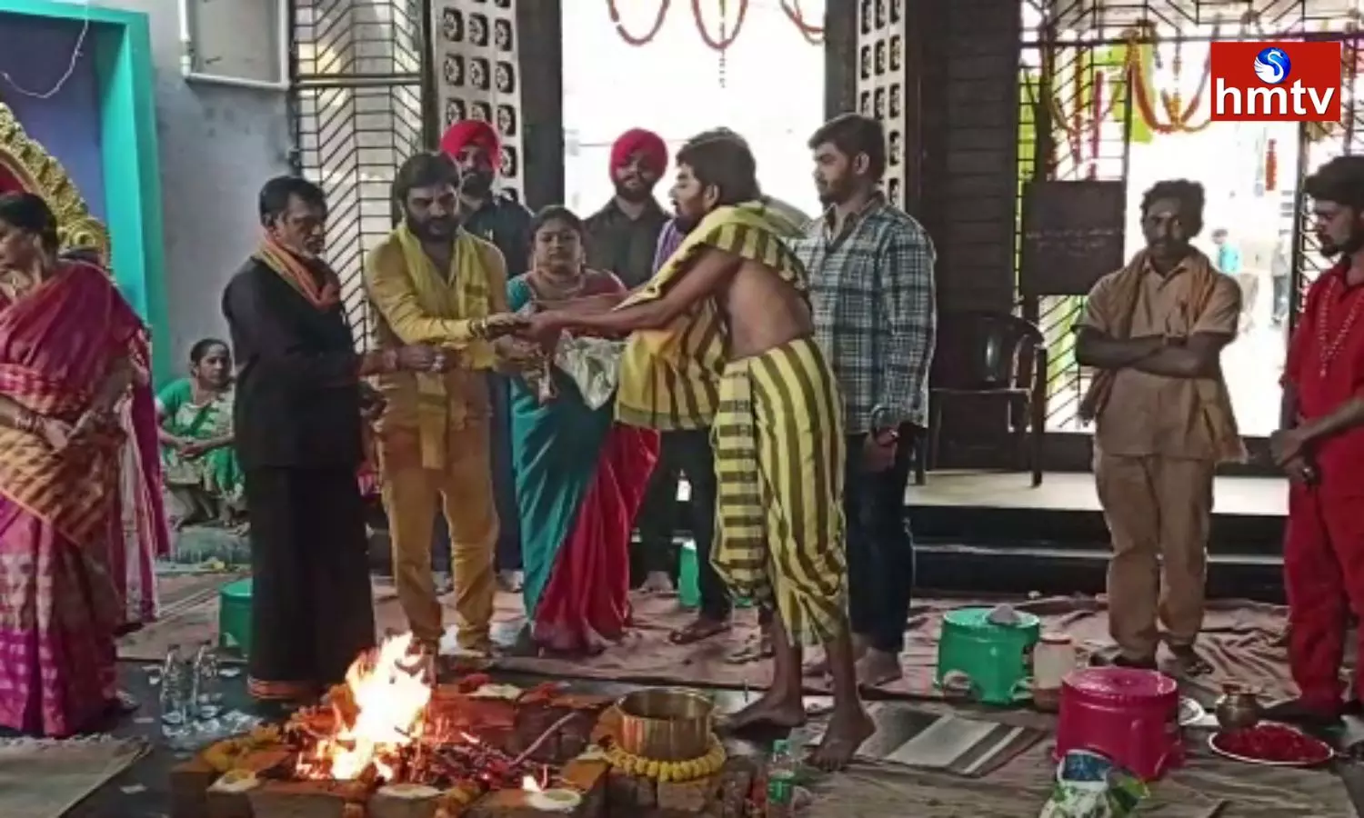 businessman mutyala venkateswara rao performed special poojas to the goddess