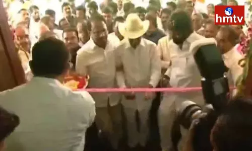 CM KCR Inaugurates TRS Party Office In Mahabubnagar CM KCR Inaugurates TRS Party Office In Mahabubnagar