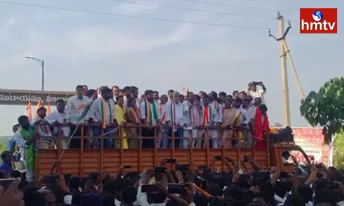 Revanth Reddy Participated in the Dharna organized by the Farmers under the Auspices of the Congress