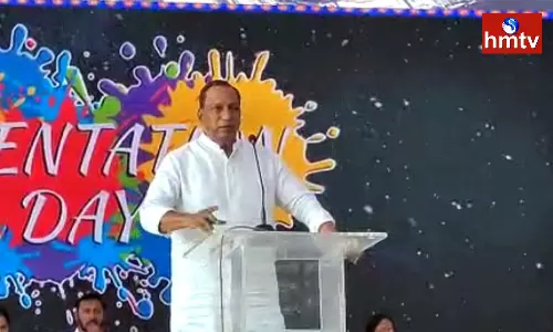 Minister Malla Reddy Advised the Students to Study Hard Minister Malla Reddy Advised the Students to Study Hard