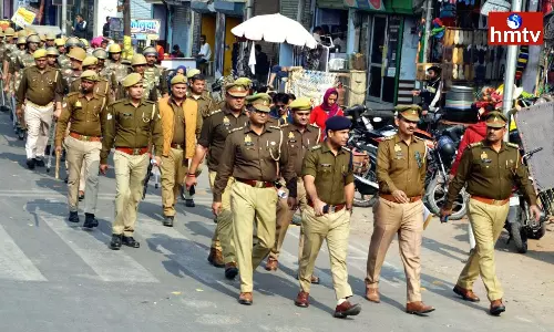 Mathura City Under Police Watch Mathura City Under Police Watch
