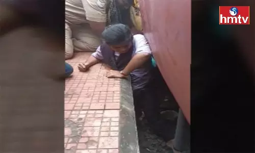 Young Woman Stuck in Duvvada Railway Station