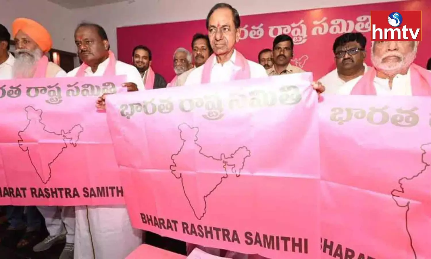 BRS Flag Flies on Delhis Red Fort Says CM KCR