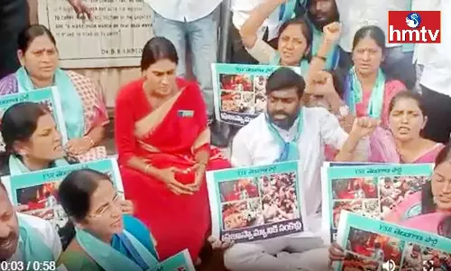 YS Sharmila Arrested Over Protest at Tank Bund