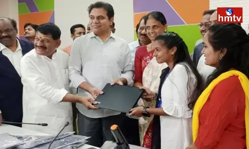 Minister KTR Reached Basara IIIT In Nirmal District