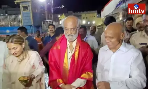 Film Actor Rajinikanth Visited Tirumala
