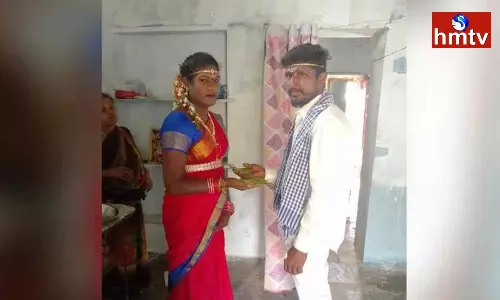 Man Marries Transgender in Jammikunta Man Marries Transgender in Jammikunta
