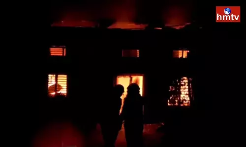 Fire Accident In Jagtial