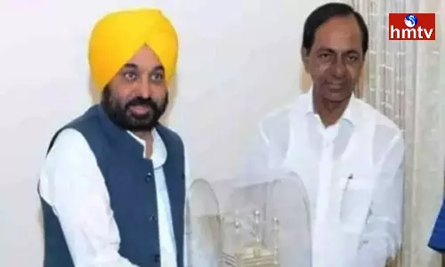 Punjab CM Met With CM KCR In Pragati Bhavan
