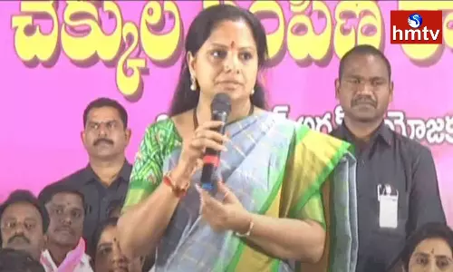 MLC Kavitha Said That Rythu Maha Dharna Across the State Tomorrow MLC Kavitha Said That Rythu Maha Dharna Across the State Tomorrow