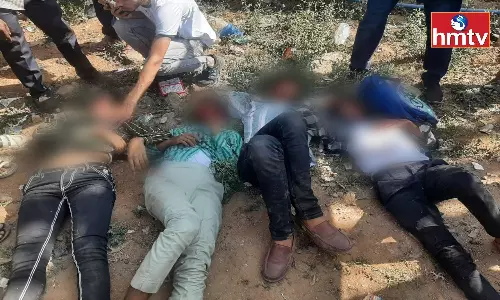 Road Accident In Hyderabad Suburbs