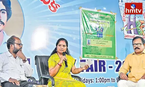 MLC Kavitha Visited the Book Fair at NTR Stadium MLC Kavitha Visited the Book Fair at NTR Stadium