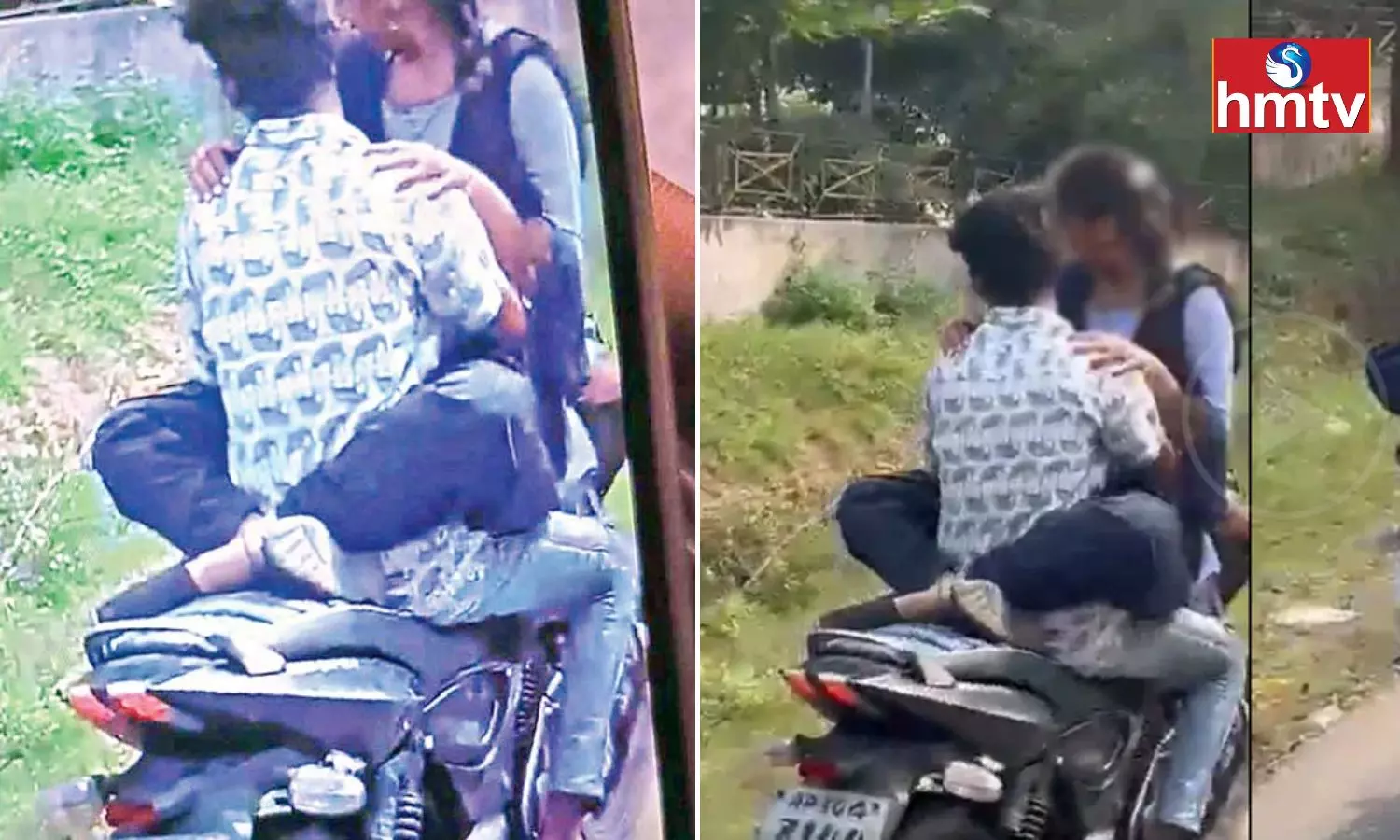 Lovers Romance on Bike In Gajuwaka Goes Viral