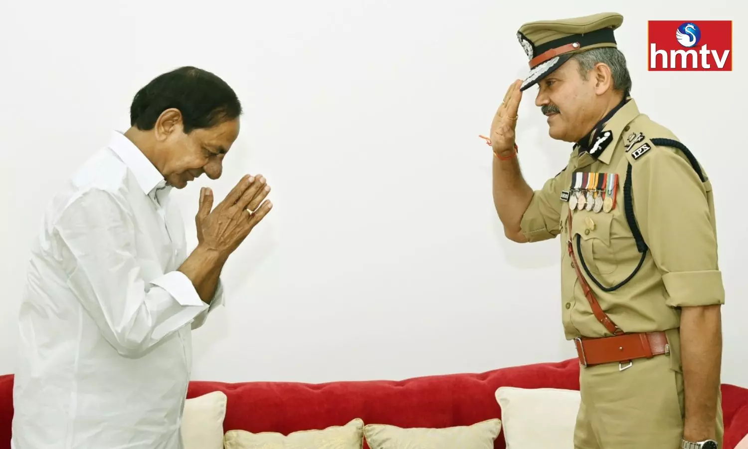 After Taking Charge as DGP Anjani Kumar met CM KCR