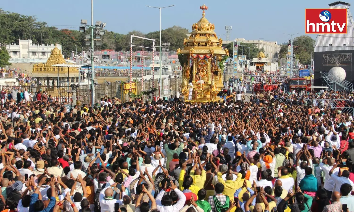 Procession of Swarna Ratham Held in Tirumala