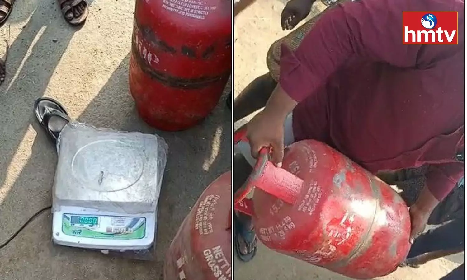 Water in Gas Cylinder at Nandigama