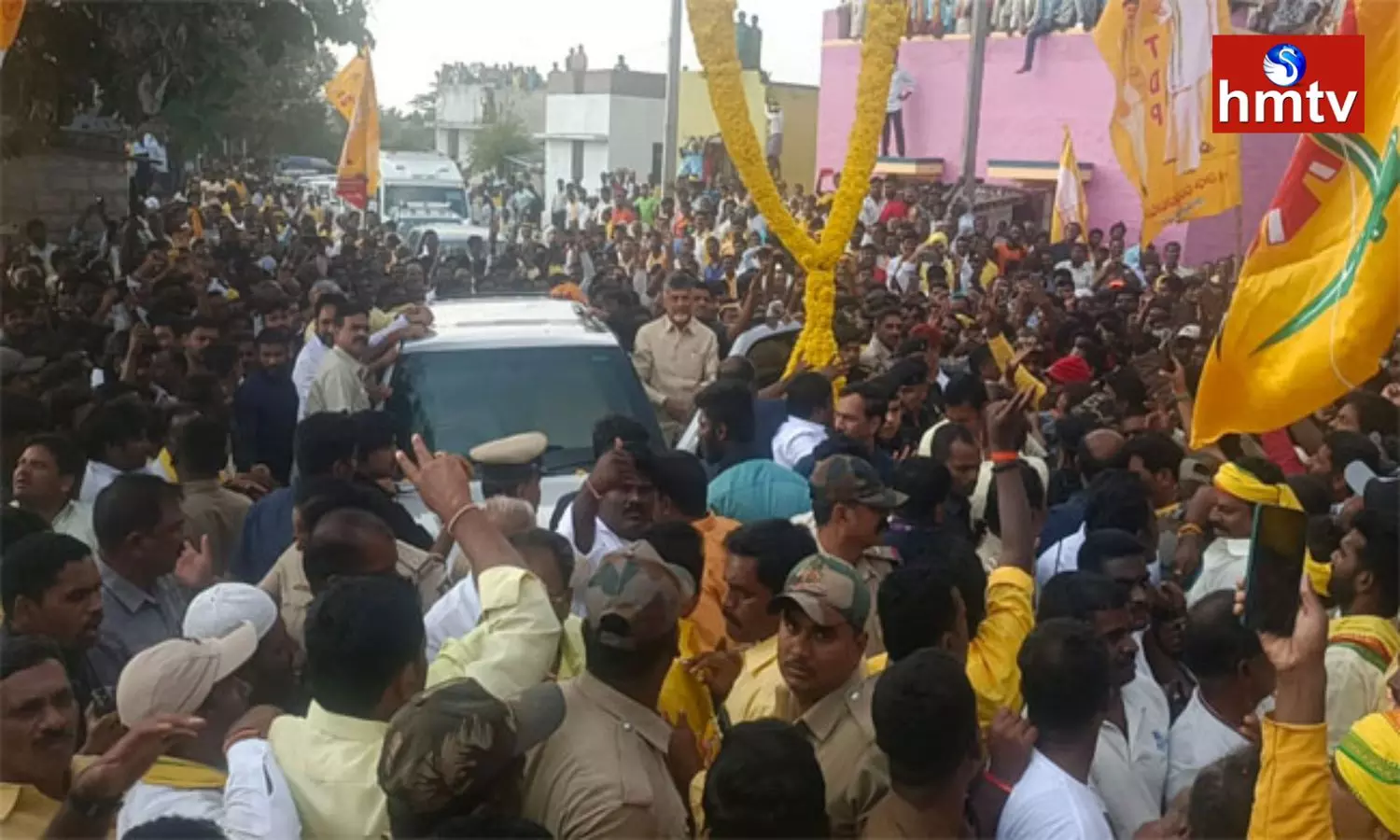 Chandrababu Was Stopped By The Police In Kupam
