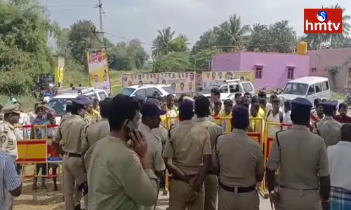 Tension In Shantipuram Of Chittoor District