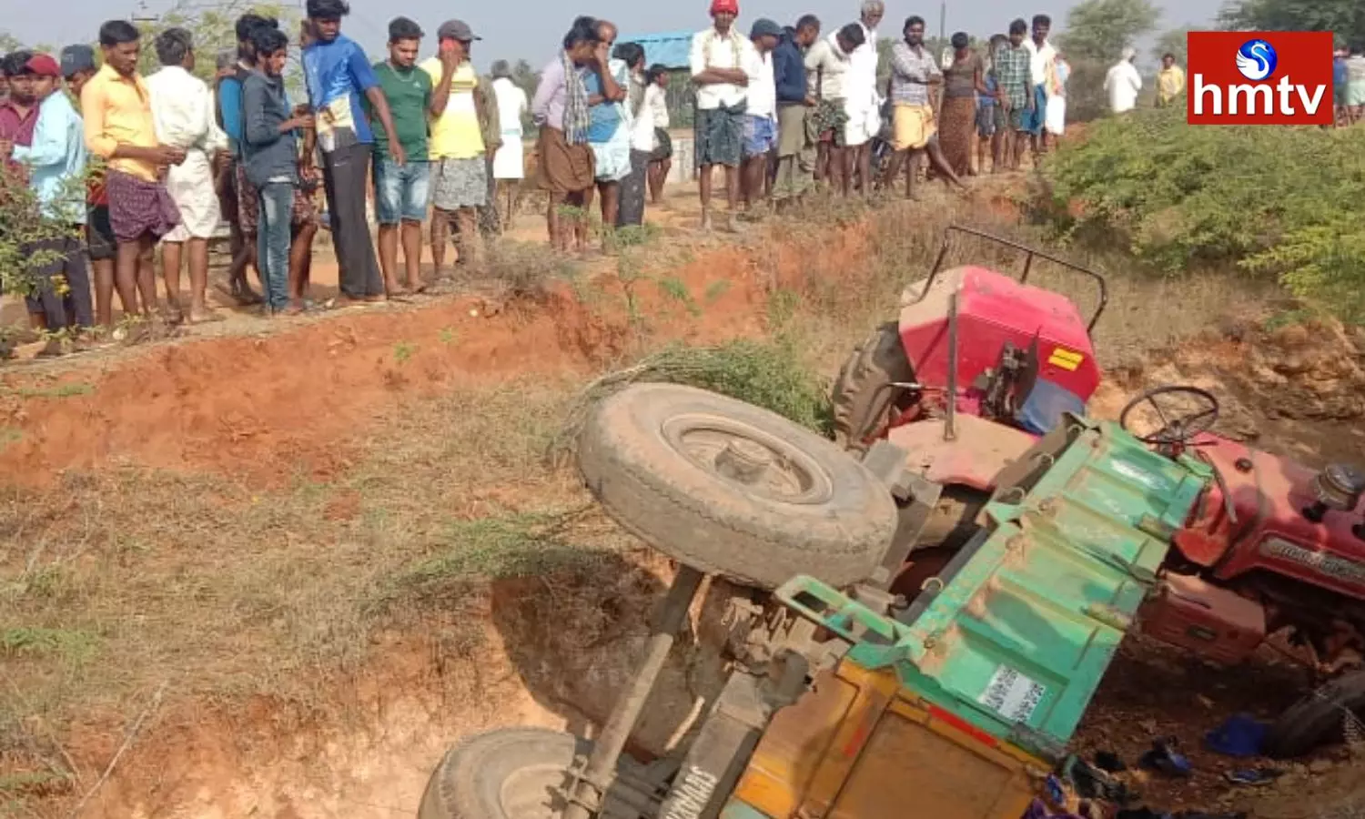Tractor Overturned In Sri Sathyasai District