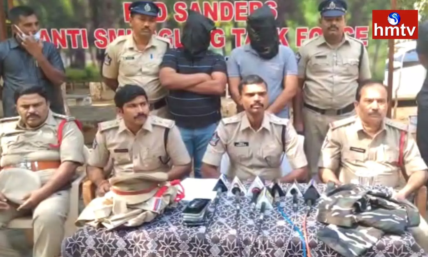 Two Most Wanted Red Sandalwood Smugglers Arrested In Tirupati