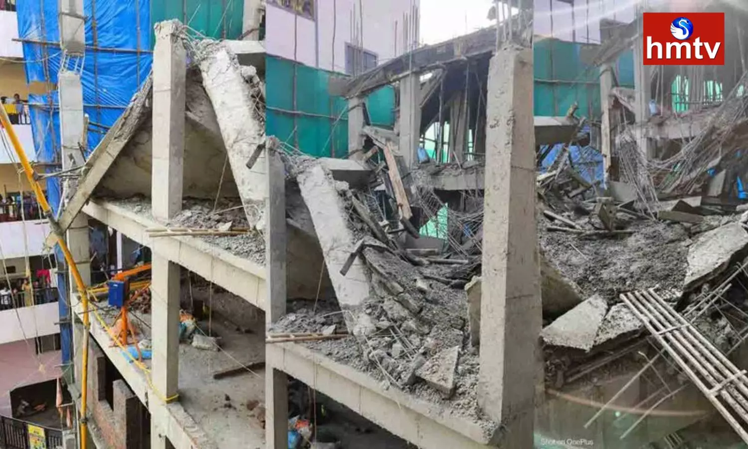 Construction Building Collapsed In Kukatpally Hyderabad Construction Building Collapsed In Kukatpally Hyderabad