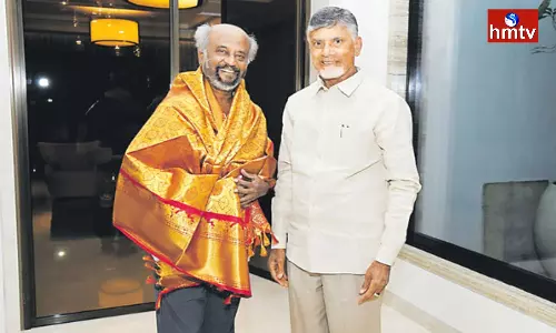 Superstar Rajinikanth Meets Chandrababu