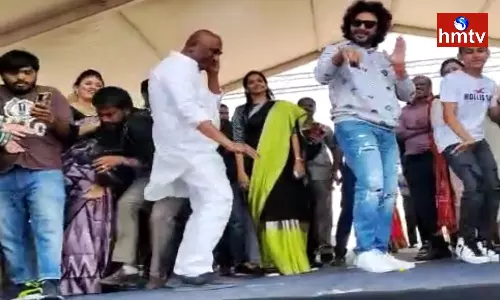 Minister Mallareddy Steps Up With DJ Tillu Hero Minister Mallareddy Steps Up With DJ Tillu Hero