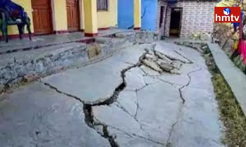 Sagging Land In Joshimath Region Of Uttarakhand