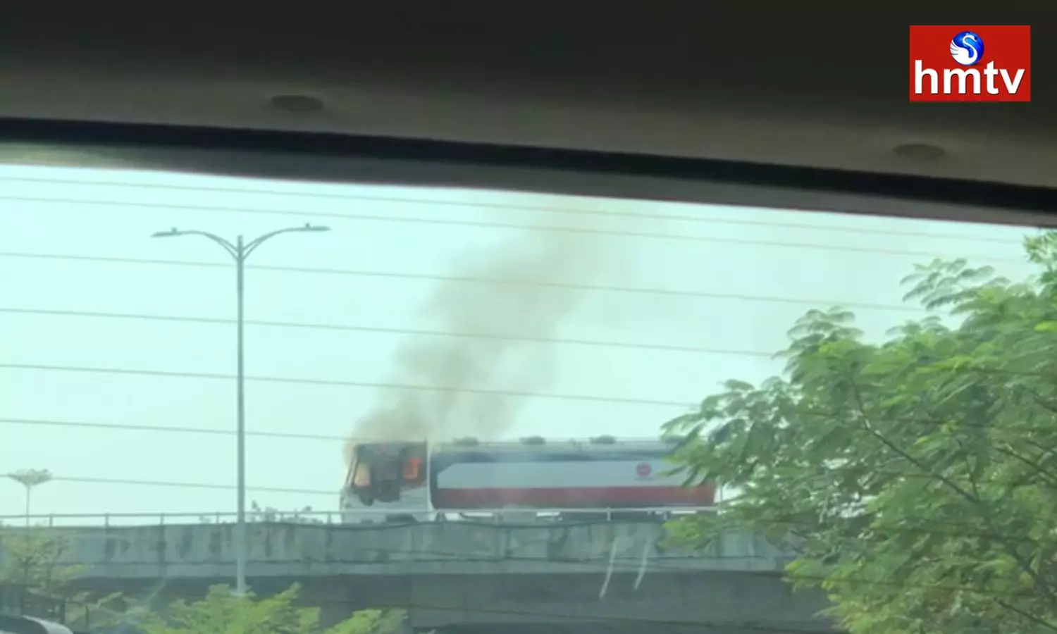 Hyderabad Samirpet Flyover FireAccident