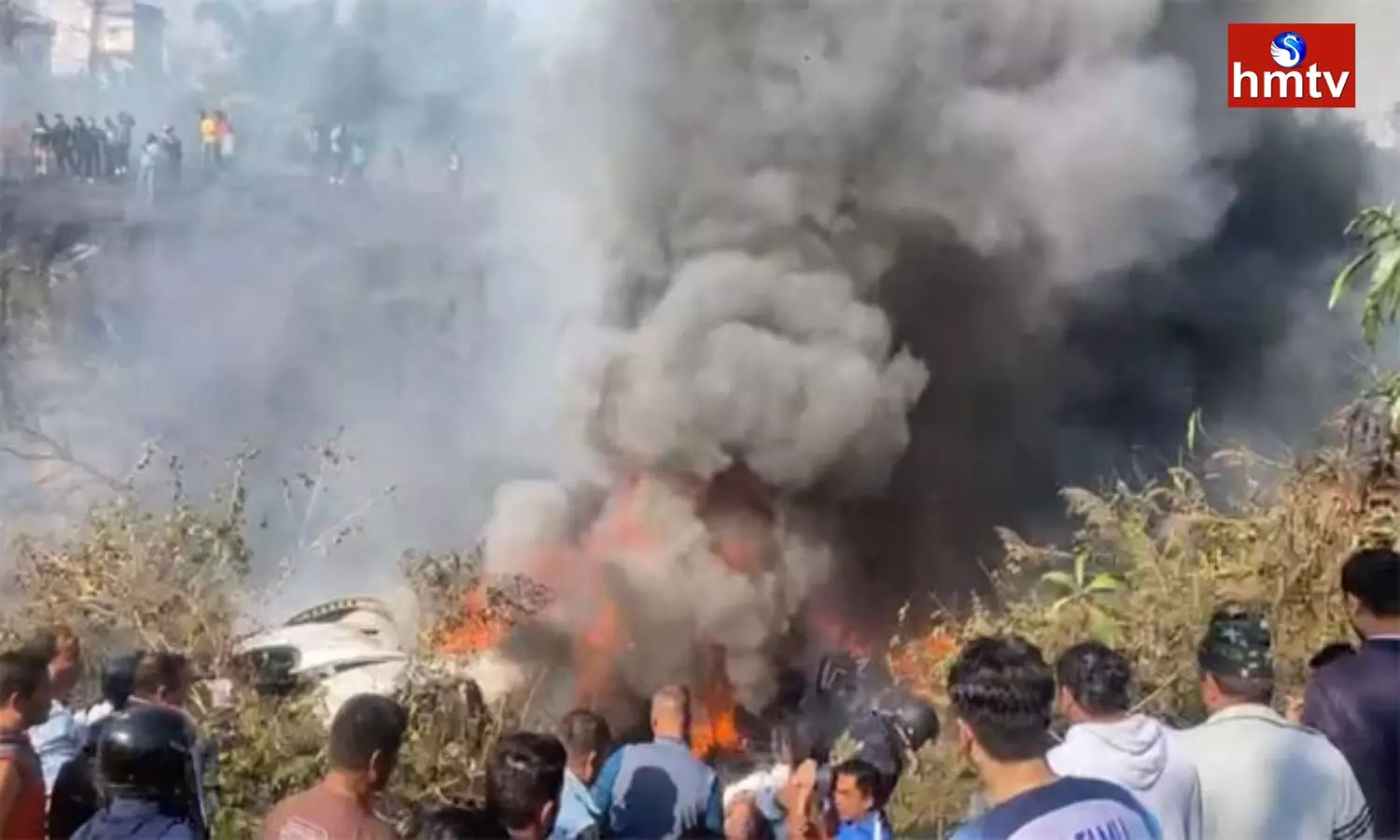 Plane Crashes Runway Pokhara international Airport Nepal