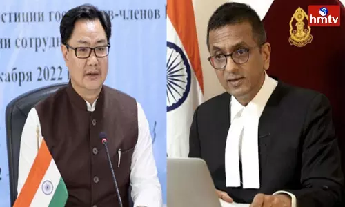 Kiren Rijiju Letter to CJI Chandrachud