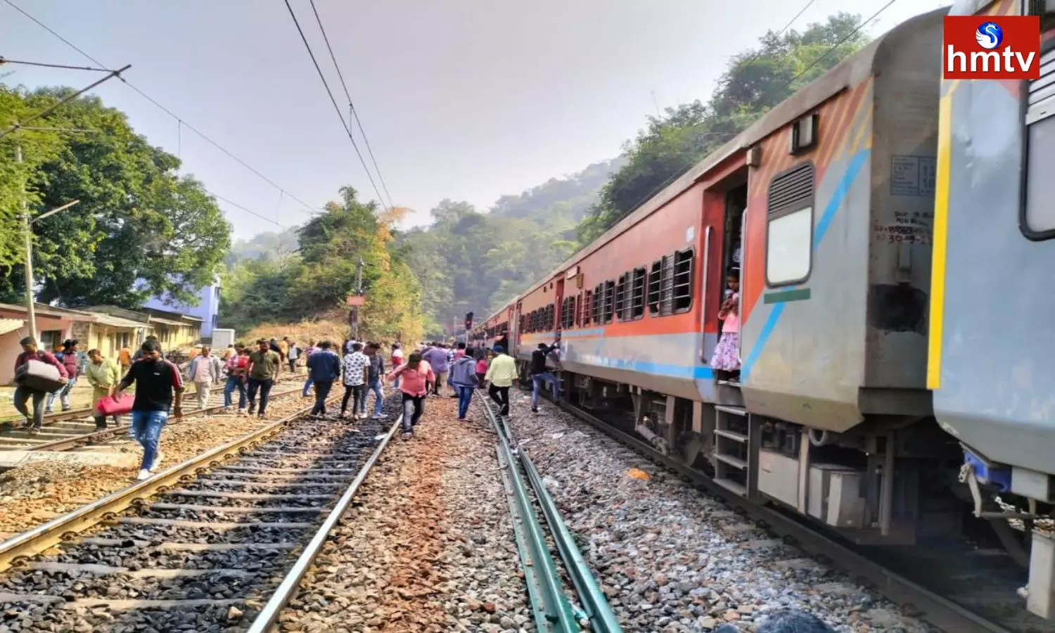 Visakha Kirandul Passenger train Missed an Accident