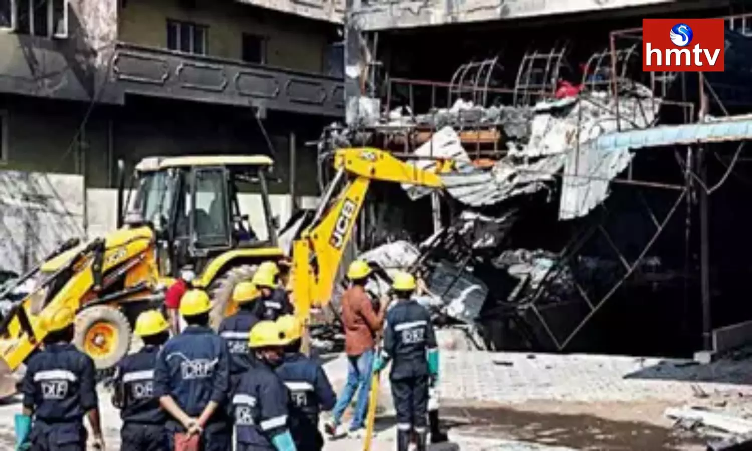 Collapsed Slabs On First Three Floors Of Deccan Building