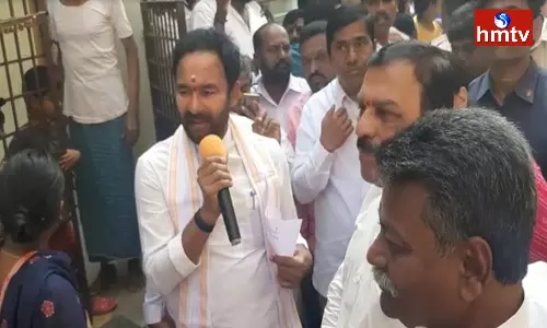 Kishan Reddy Padayatra at Hyderabad Amberpet