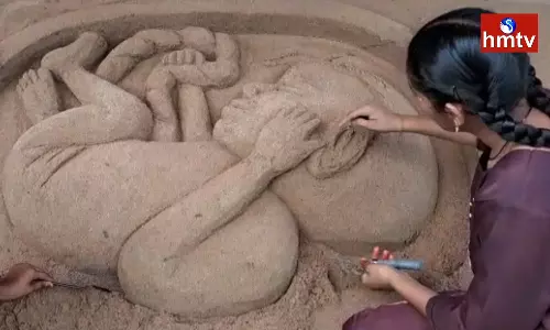 Saikata Sculpture Represents Lets Protect Girls