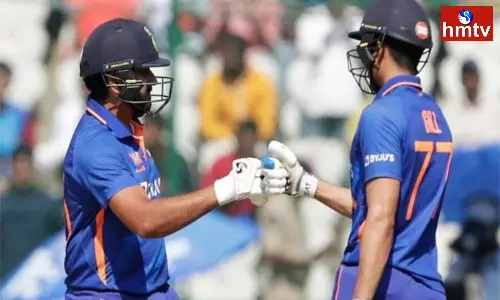 IND VS NZ 3rd ODI Rohit And Gill Completes Centuries
