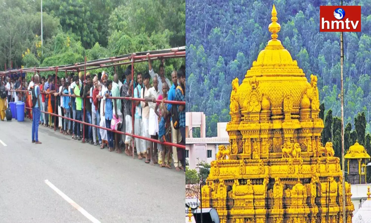 Huge Devotees Rush at Tirumala Tirupati Temple