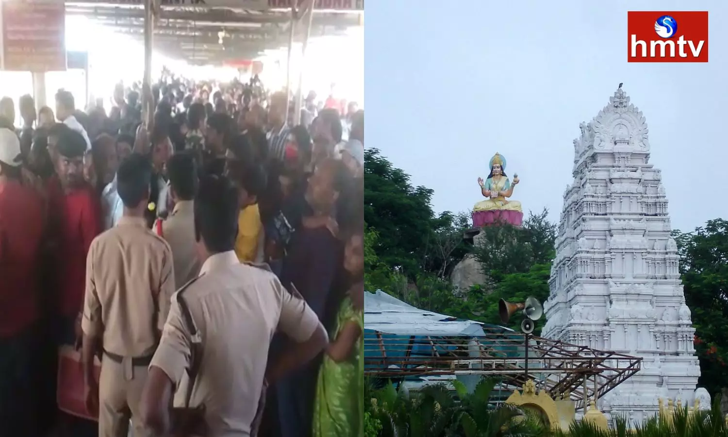 Devotees Wait For Hours In Queue Lines Of Basar Saraswati Temples
