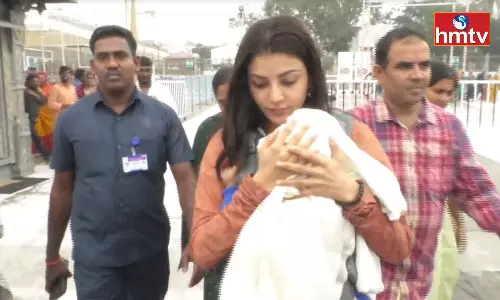 Actress Kajal Visited Tirumala Temple