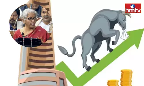 Sensex Jumps Above 400pts Nifty Above 17750 Points Ahead Of Budget 2023