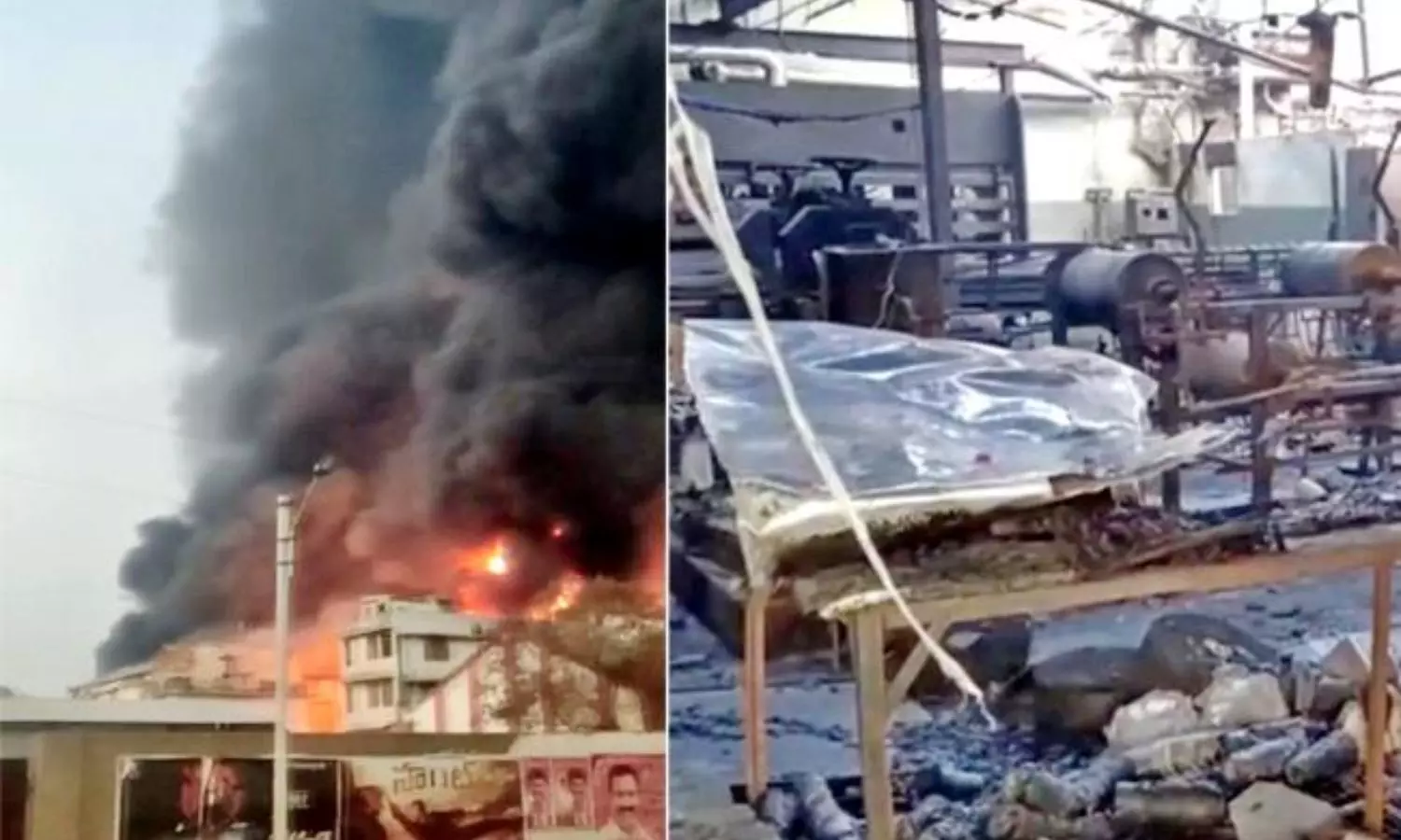 Fire Accident At Chikkadpally in Hyderabad